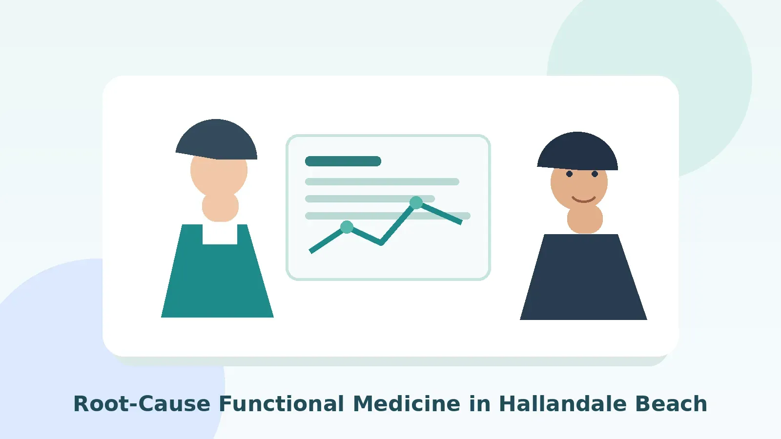 Functional medicine doctor in Hallandale Beach reviewing root-cause lab results with a patient