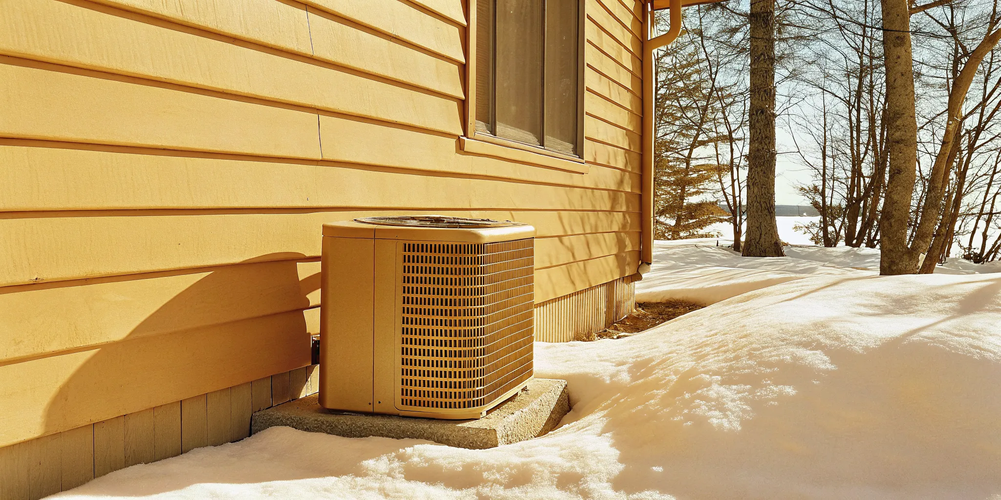 Heat pump outside a Delmarva Maryland home