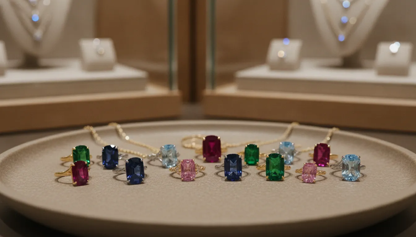 Colorful gemstone jewelry setting ideas