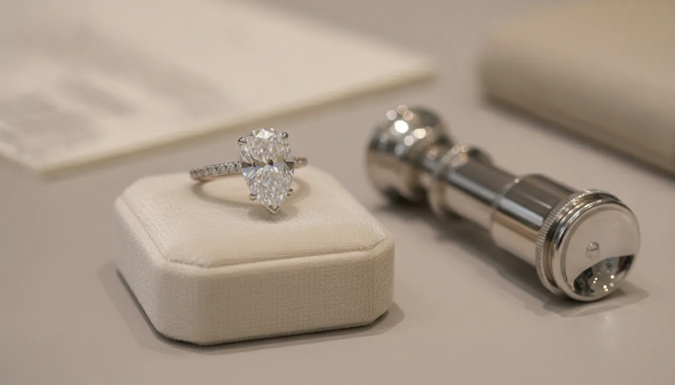 Engagement ring insurance appraisal consultation at Kravit Jewelers