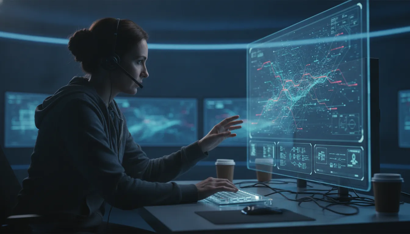 Security analyst using threat intelligence tools during an incident investigation