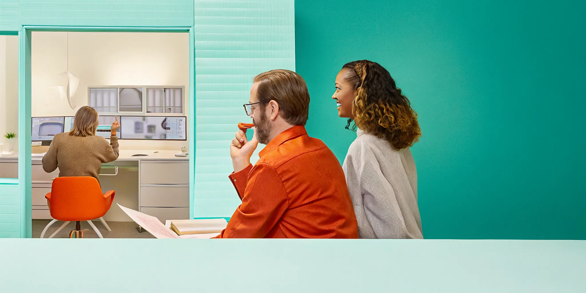 Oral surgery team reviewing an oral surgery referral management workflow