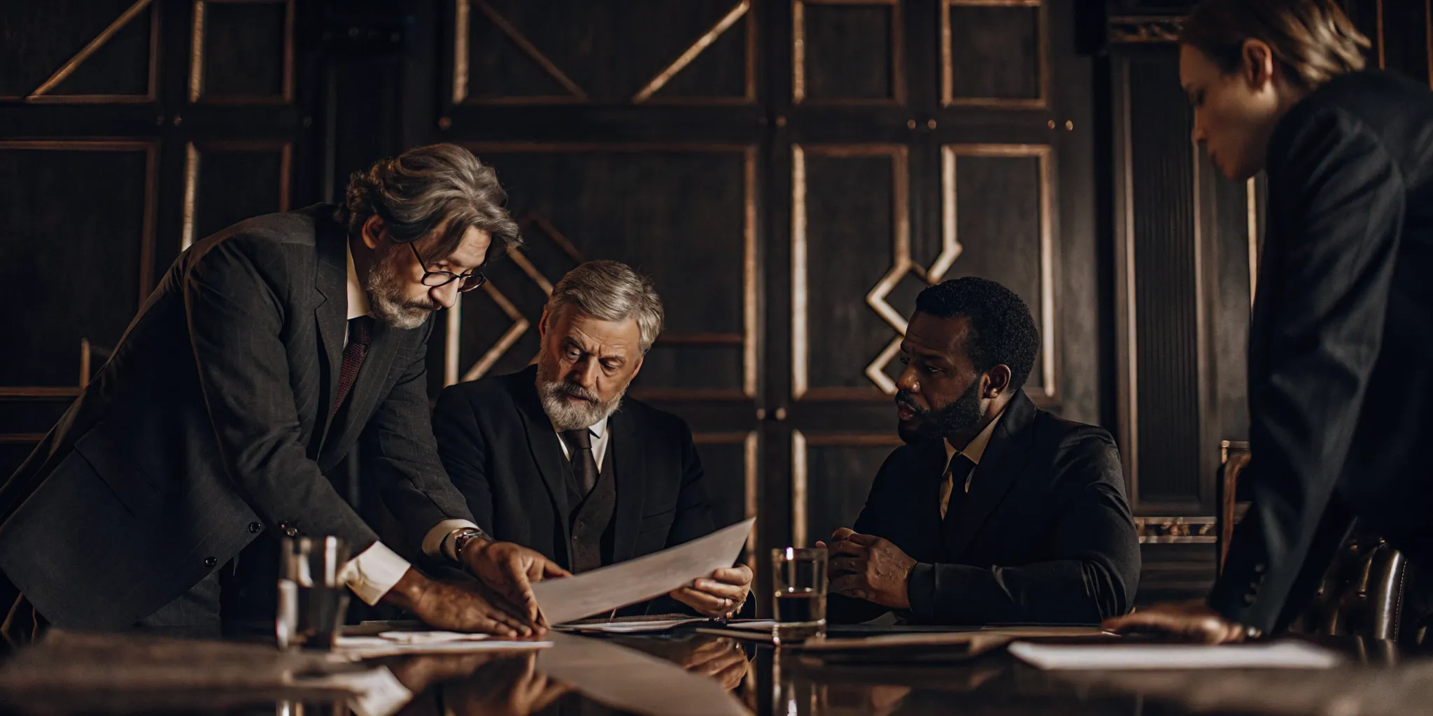 Senior professionals reviewing a negligent misrepresentation dispute