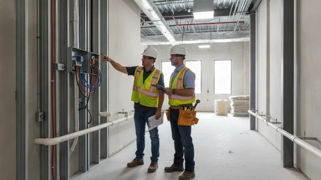 North Port commercial building inspection of electrical and plumbing systems
