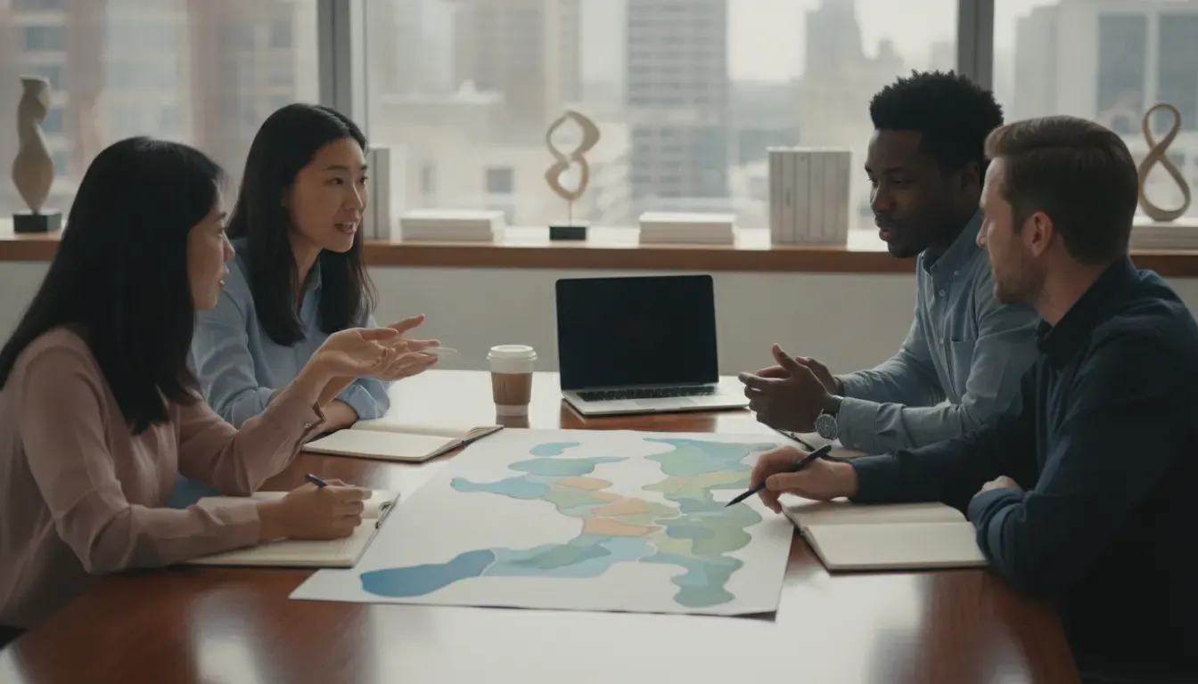 Media buyers planning a geographic voter outreach network