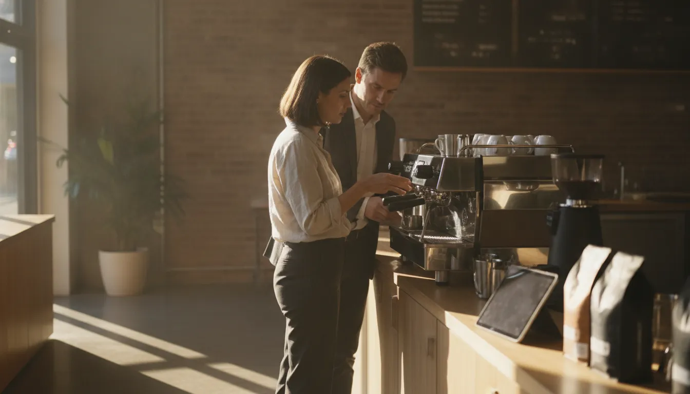 Business owner discussing financing options with a financing specialist