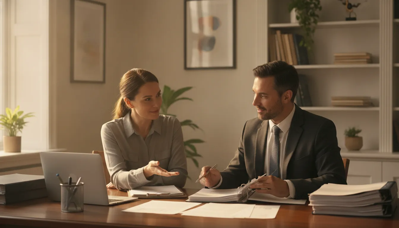 Practice owner preparing a medical equipment financing application