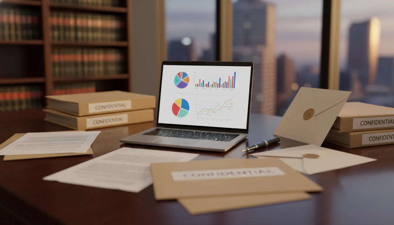 SEC whistleblower lawyer reviewing confidential securities misconduct documents