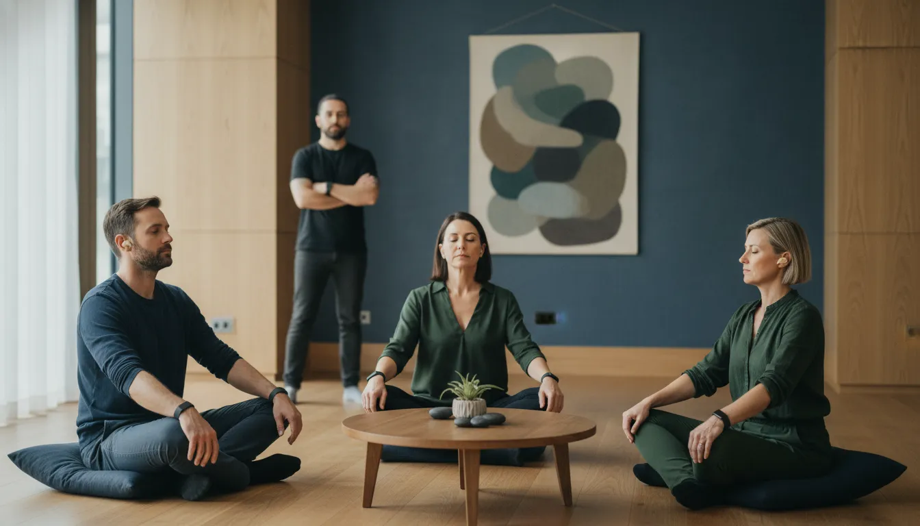 Executive leaders using a nervous system regulation and biohacking protocol