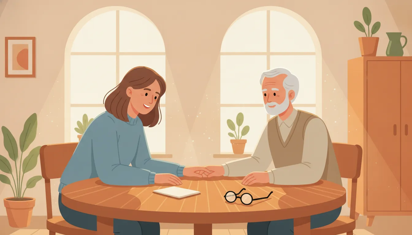Couple reviewing family and estate details with an estate planning attorney