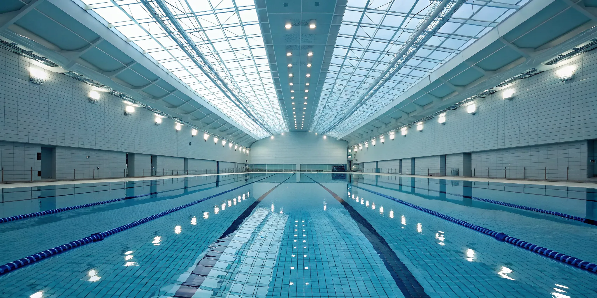 Swimmer monitoring technology at work in a pool, tracking data for safety and performance.