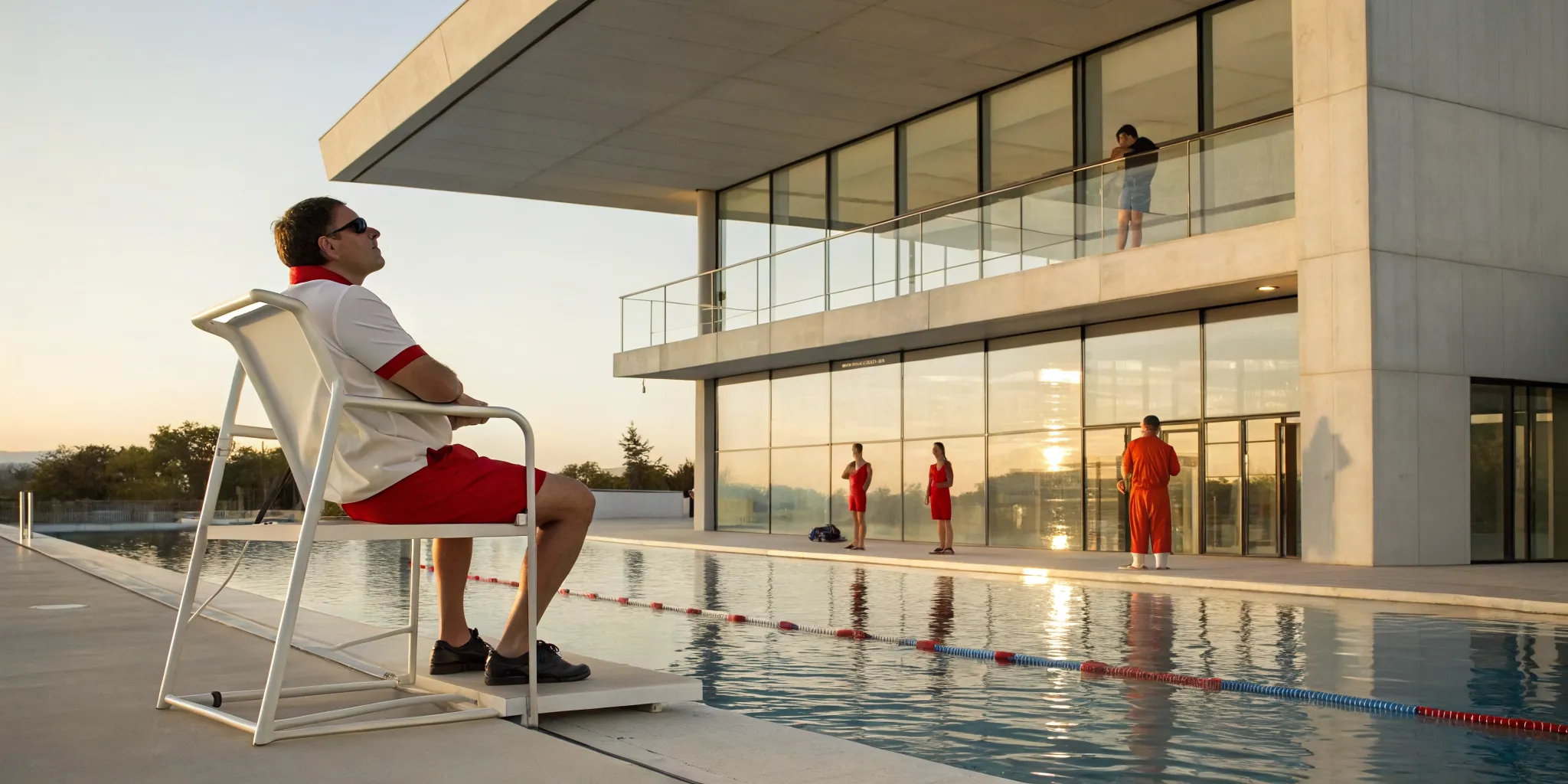 A vigilant lifeguard improves effectiveness with proactive poolside scanning.