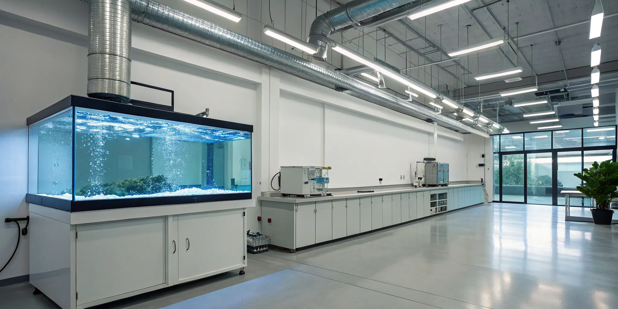 Advanced real-time submersion monitoring technology in a laboratory test tank.