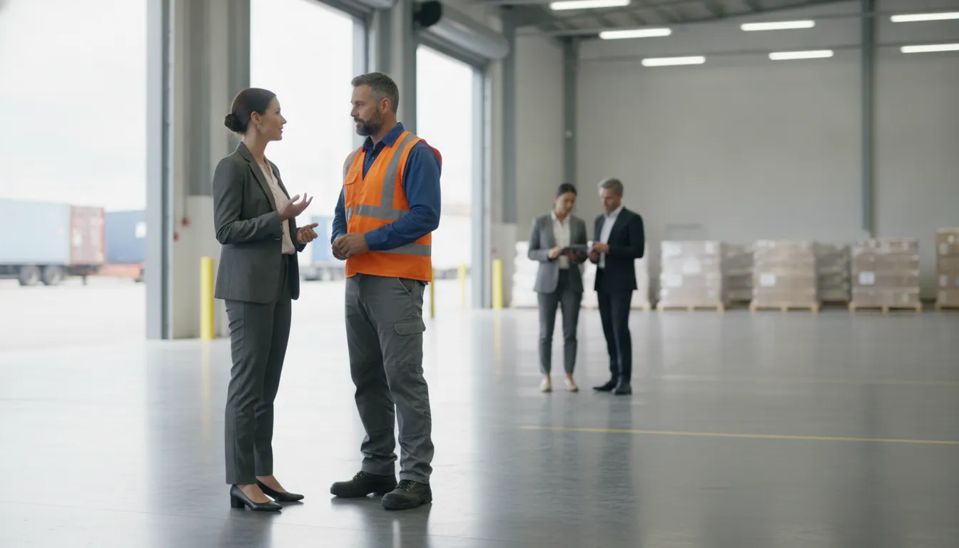 Forklift job seeker completing an application for a warehouse role