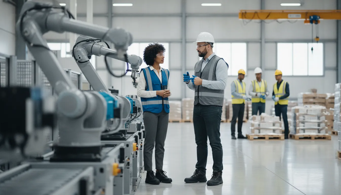 Staffing professionals coordinating local manufacturing workforce support in DFW