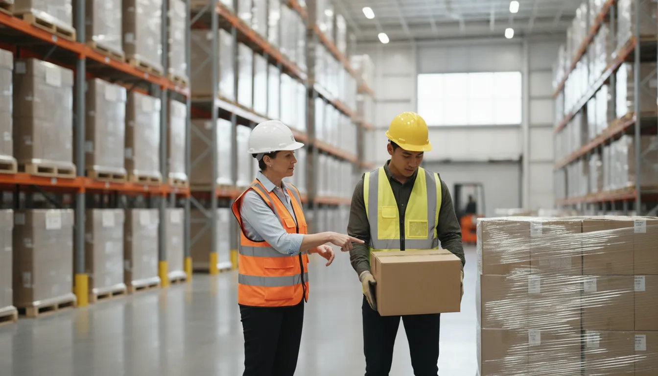 Staffing professional evaluating a light industrial candidate for a DFW work assignment
