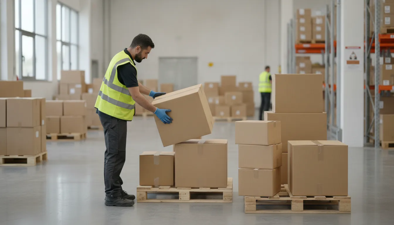 Warehouse team preparing orders for distribution in Ellis County