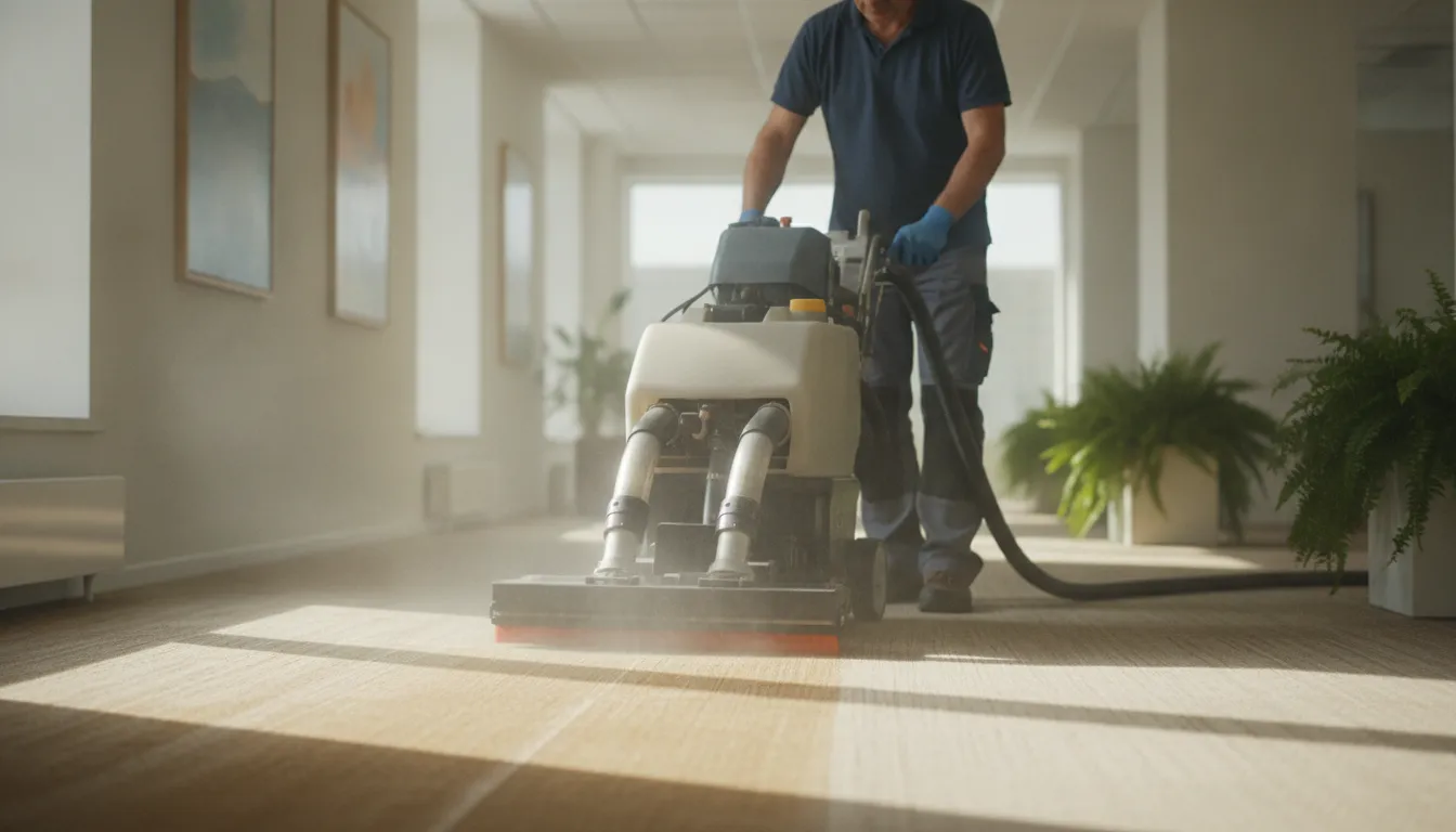 Commercial carpet cleaning cost per square foot equipment prepared for professional service