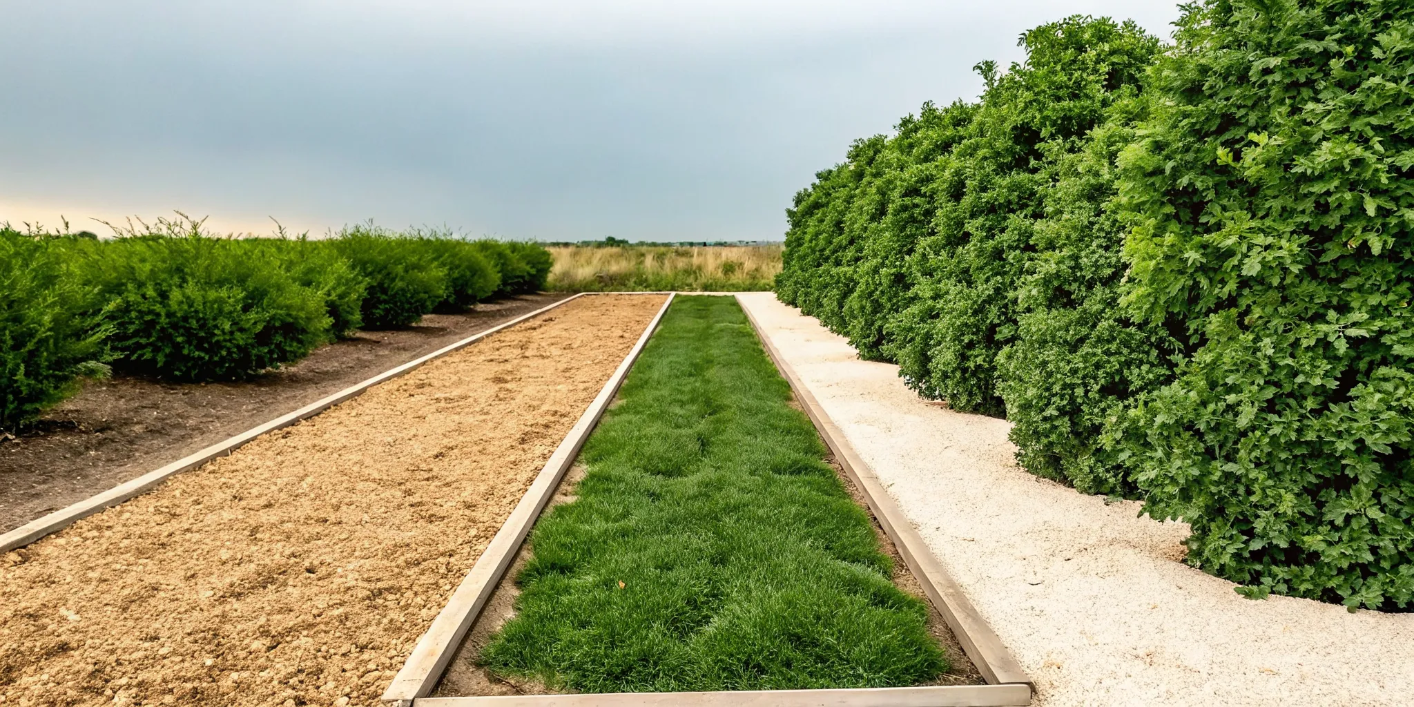 Comparing mulch depths in North Texas landscape beds