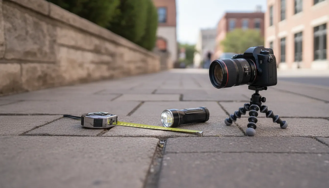 Property inspection evidence for an Austin slip and fall claim