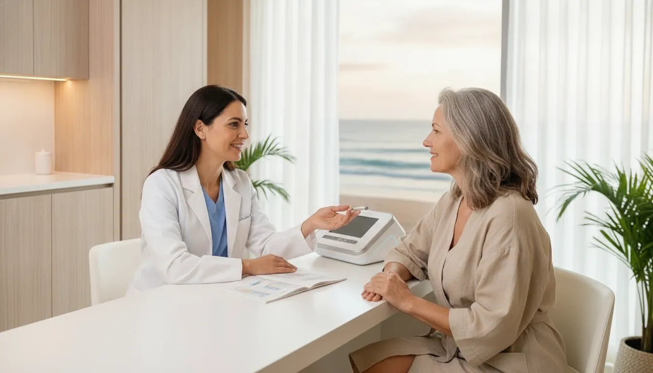 Physician-led Botox consultation in a bright Naples medical spa setting