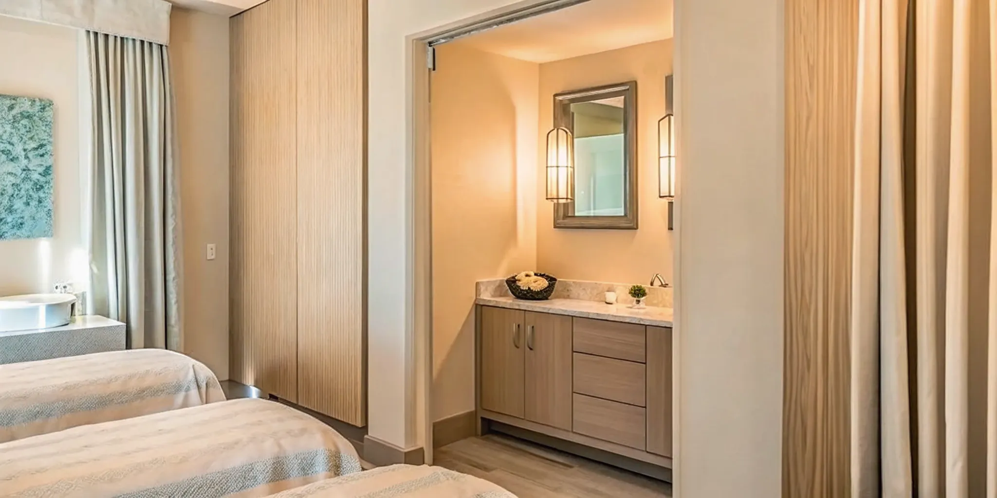 Luxury medical spa Botox treatment room with Naples coastal elegance