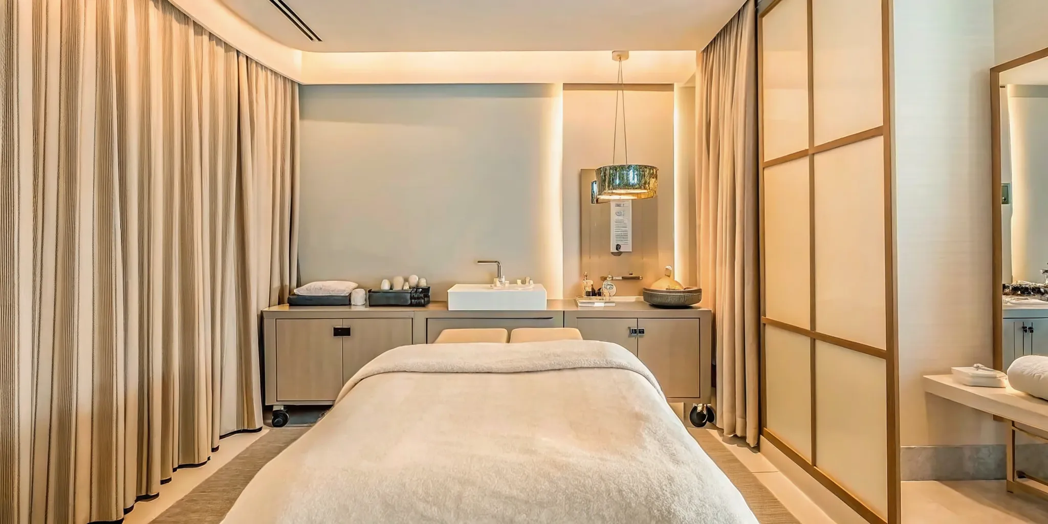 Luxury treatment room at a North Naples med spa with modern aesthetic equipment