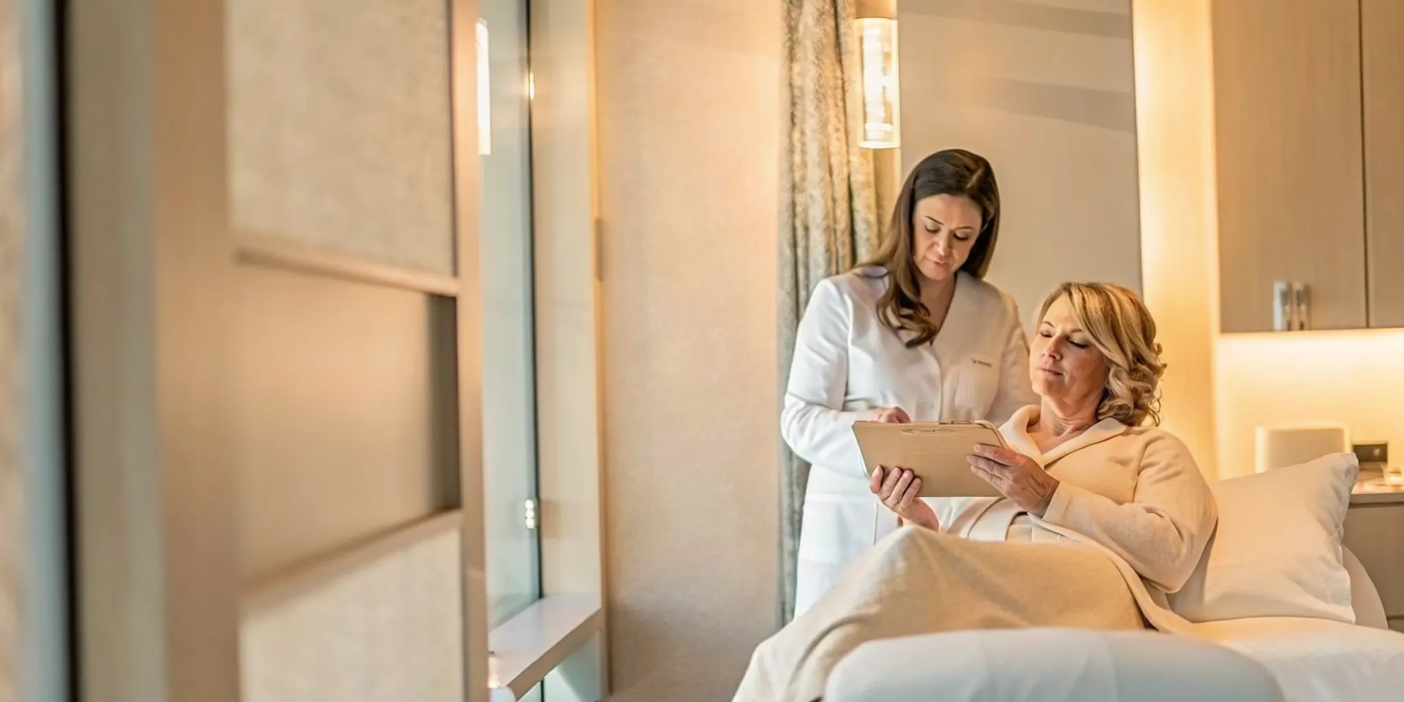 Physician discussing a personalized treatment plan during a med spa Naples consultation
