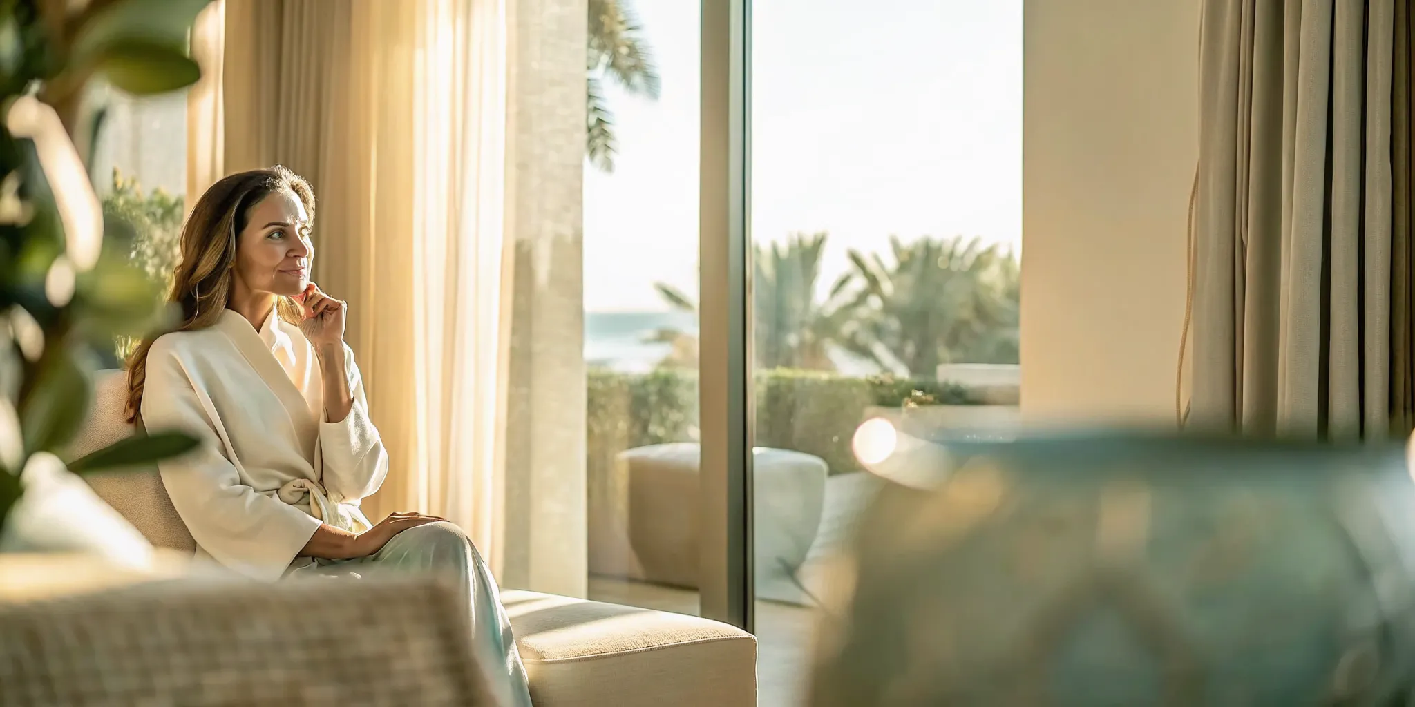 Woman with natural-looking lips considering lip filler in Naples FL