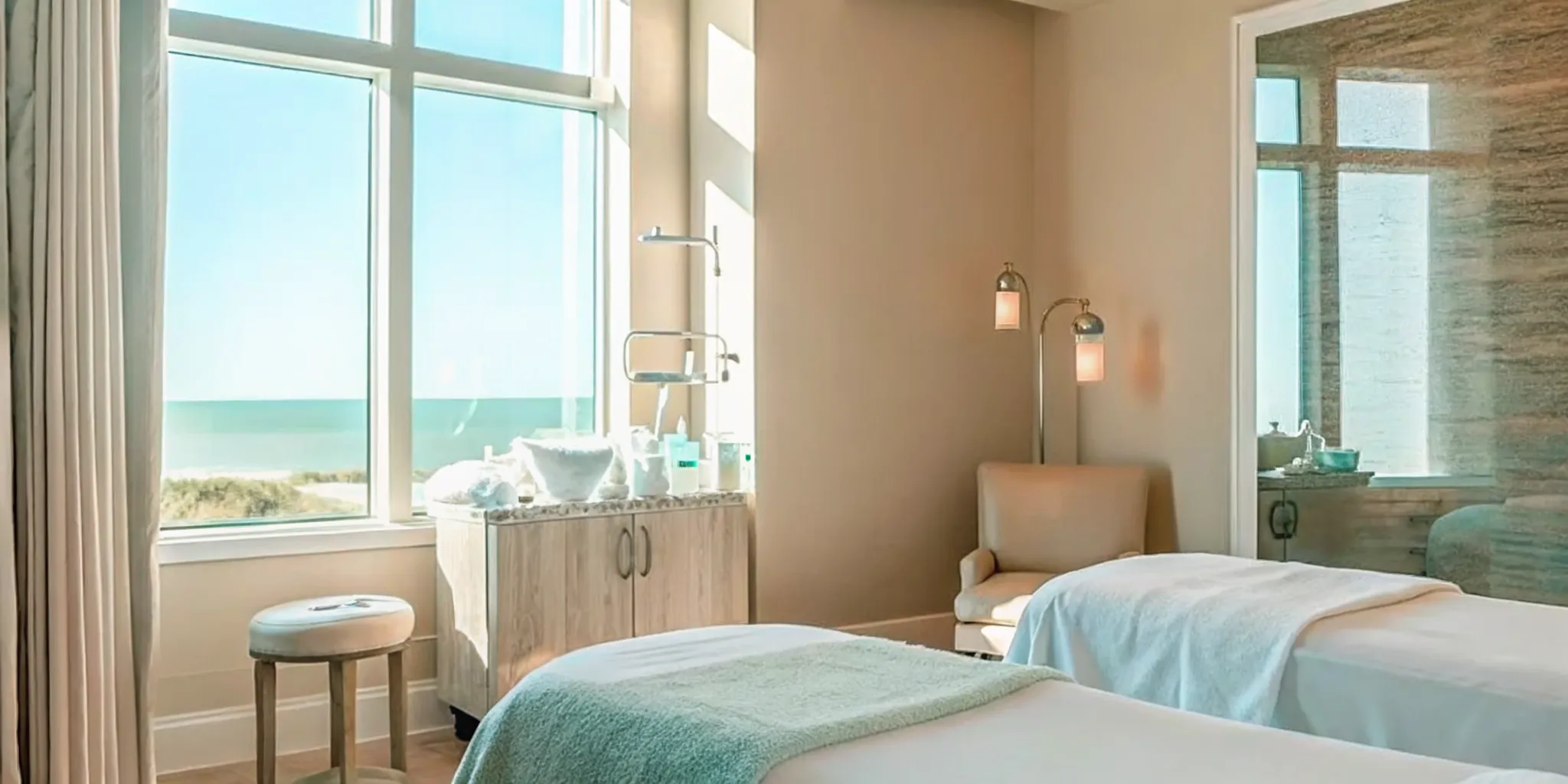 UpScale med spa interior near Old Naples and Port Royal