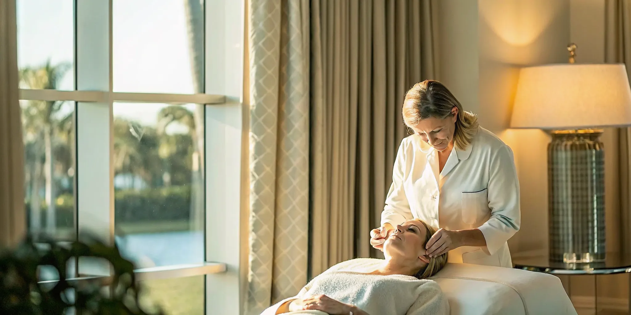 Provider discussing microneedling options during a Naples skin consultation