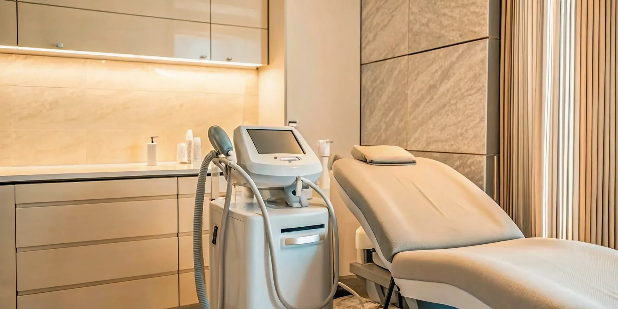 Clinical setup of biostimulatory cosmetic treatment in Naples, Florida med spa