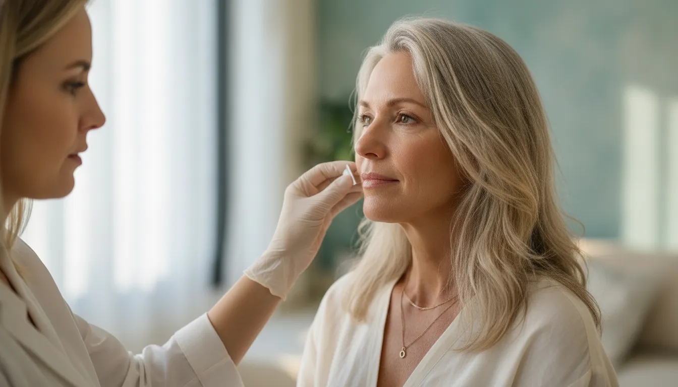 Under eye filler Naples consultation focused on the lower eyelid and cheek transition