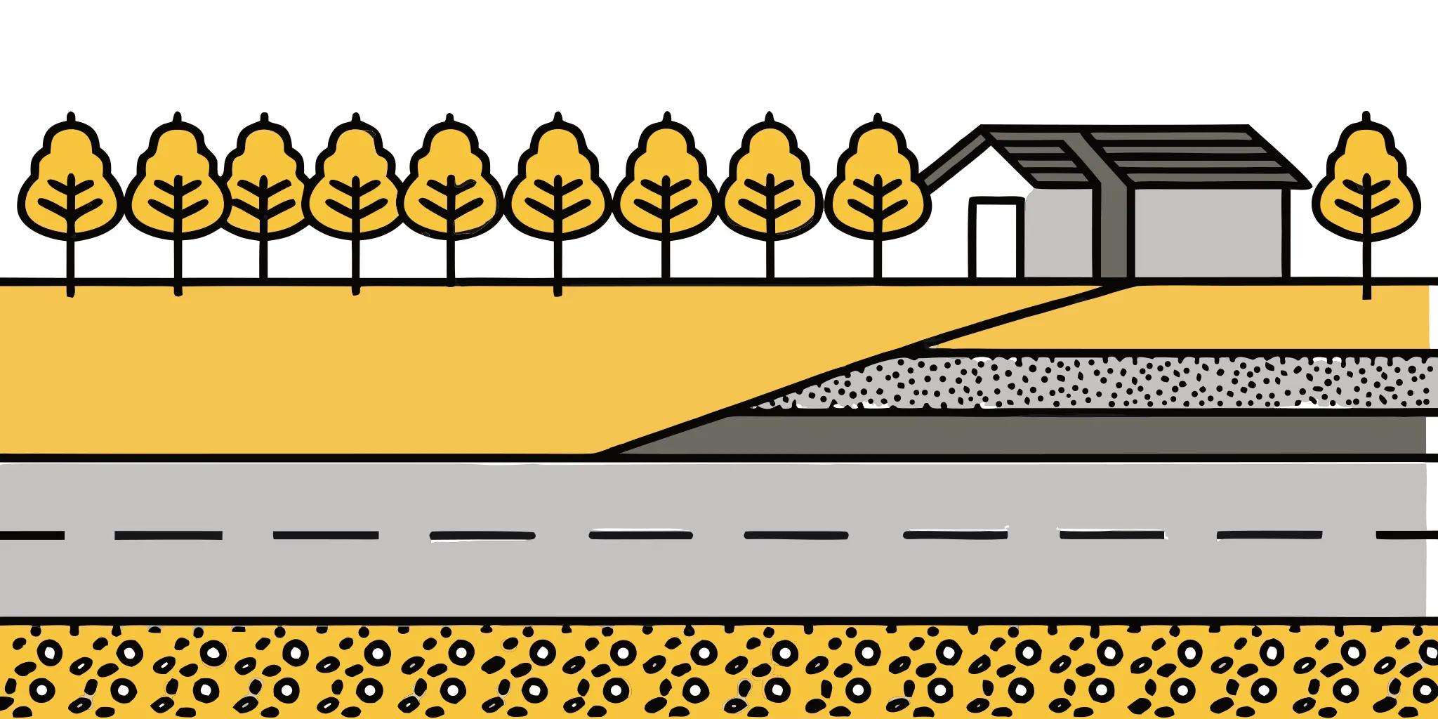 Repairing a washed-out Minnesota gravel driveway with compactable aggregate