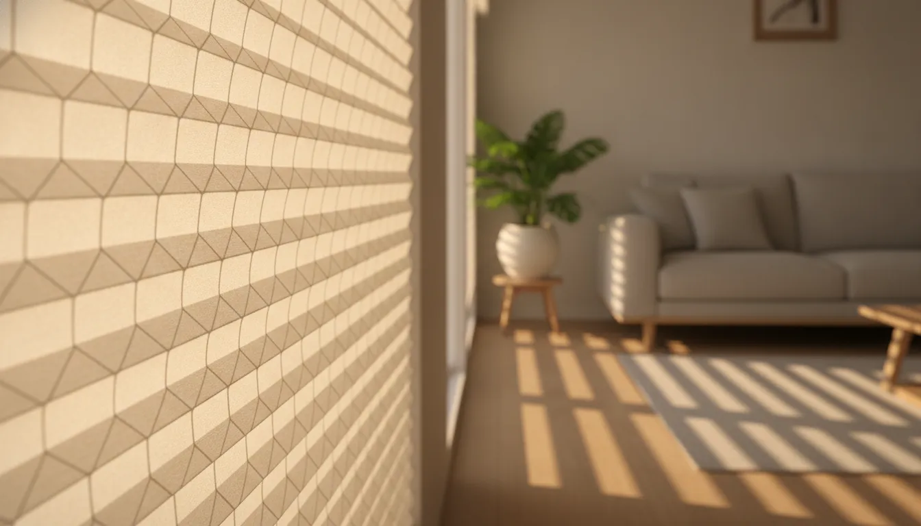 Honeycomb cellular shade filtering warm afternoon sunlight in a Southern California living room