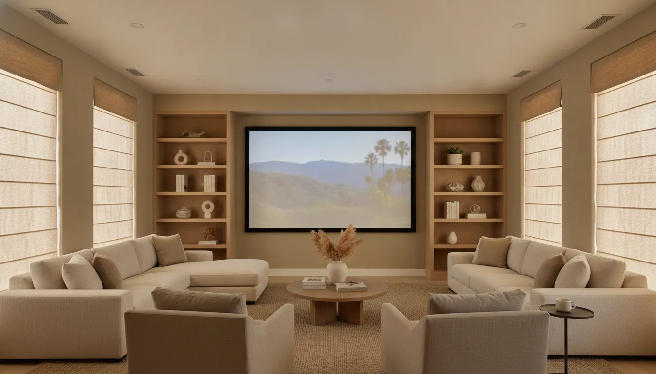 Room Darkening Shades for Media Rooms: Reduce Glare