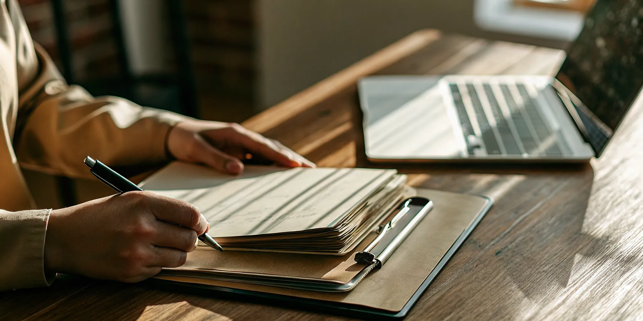 Canadian passport, documents, and a pen on a desk, representing the documentation requirements for a spousal sponsorship.