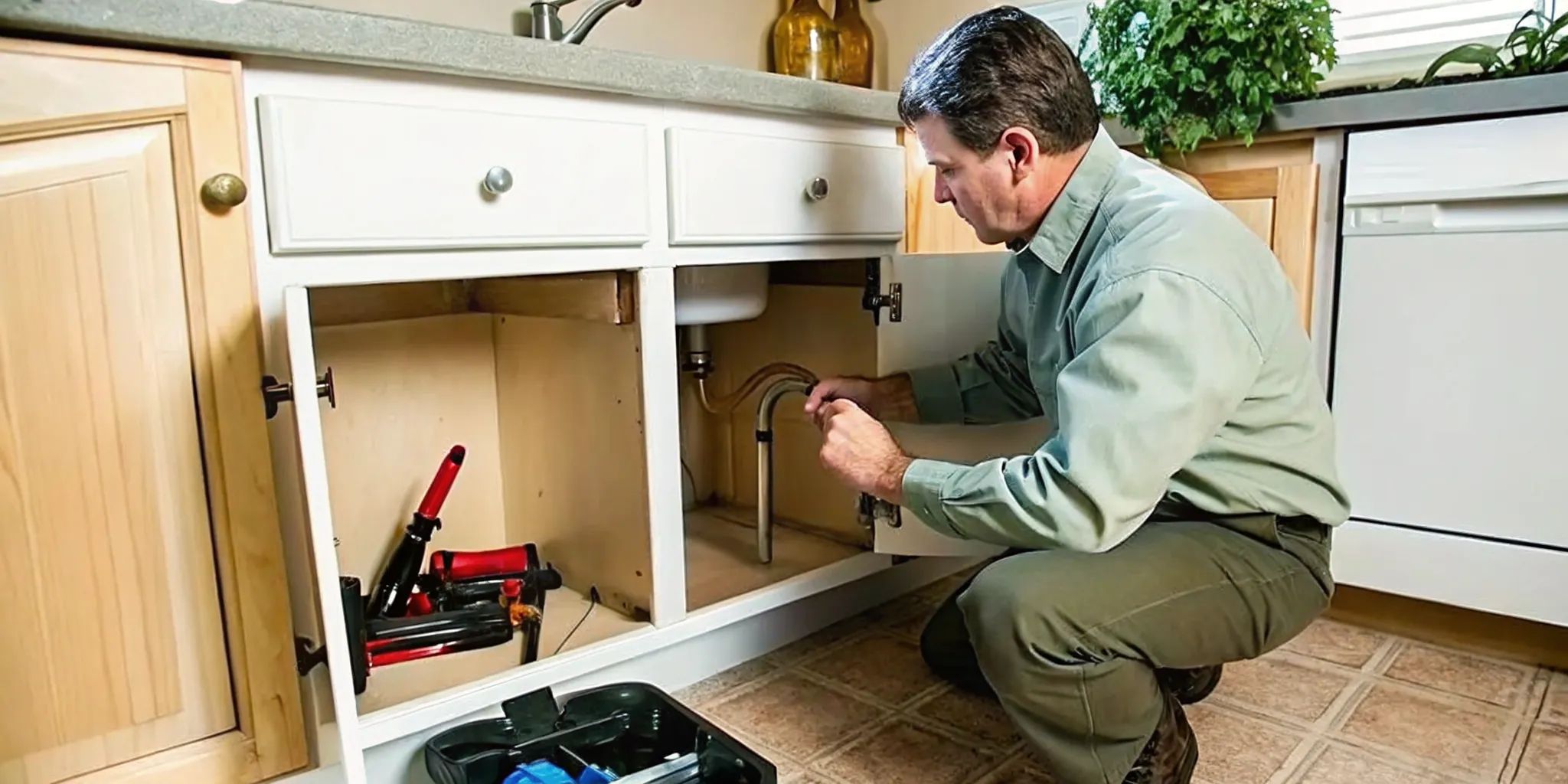 Professional completing burst pipe repair Fort Myers service