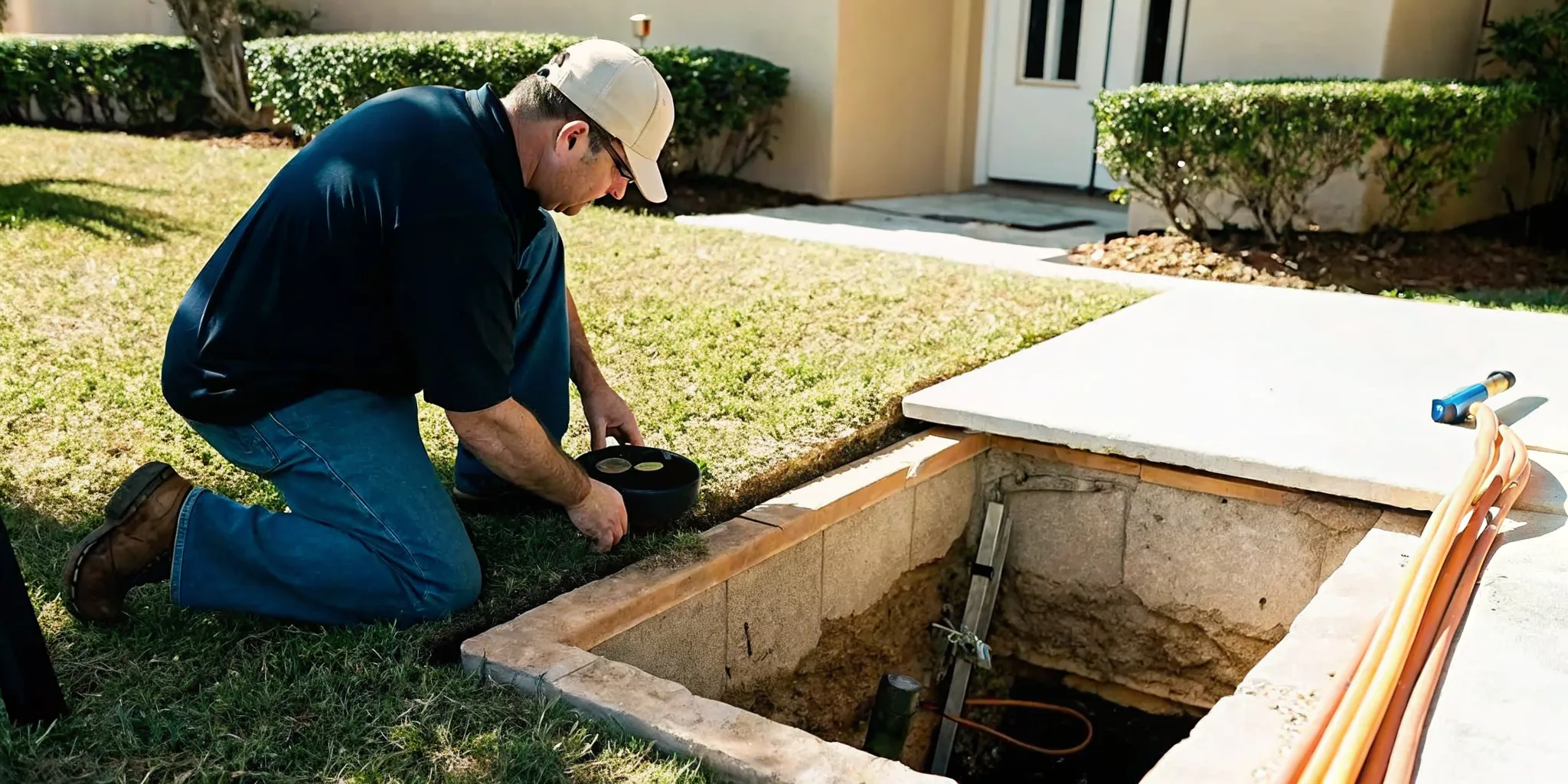 Camera inspection before trenchless sewer repair fort myers fl service