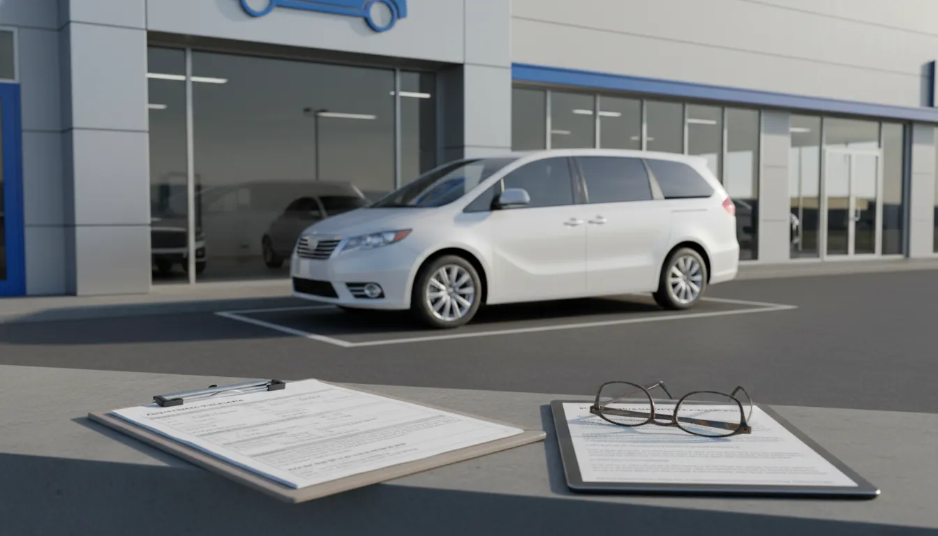 Chrysler Pacifica warranty repair paperwork and service timeline