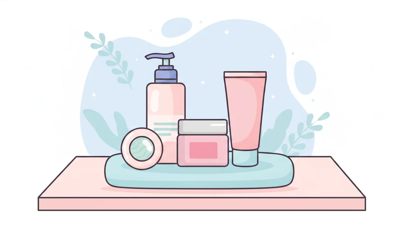 positioning the gentle foaming cleanser, moisturizer, and mineral sunscreen of a teen acne-prevention routine