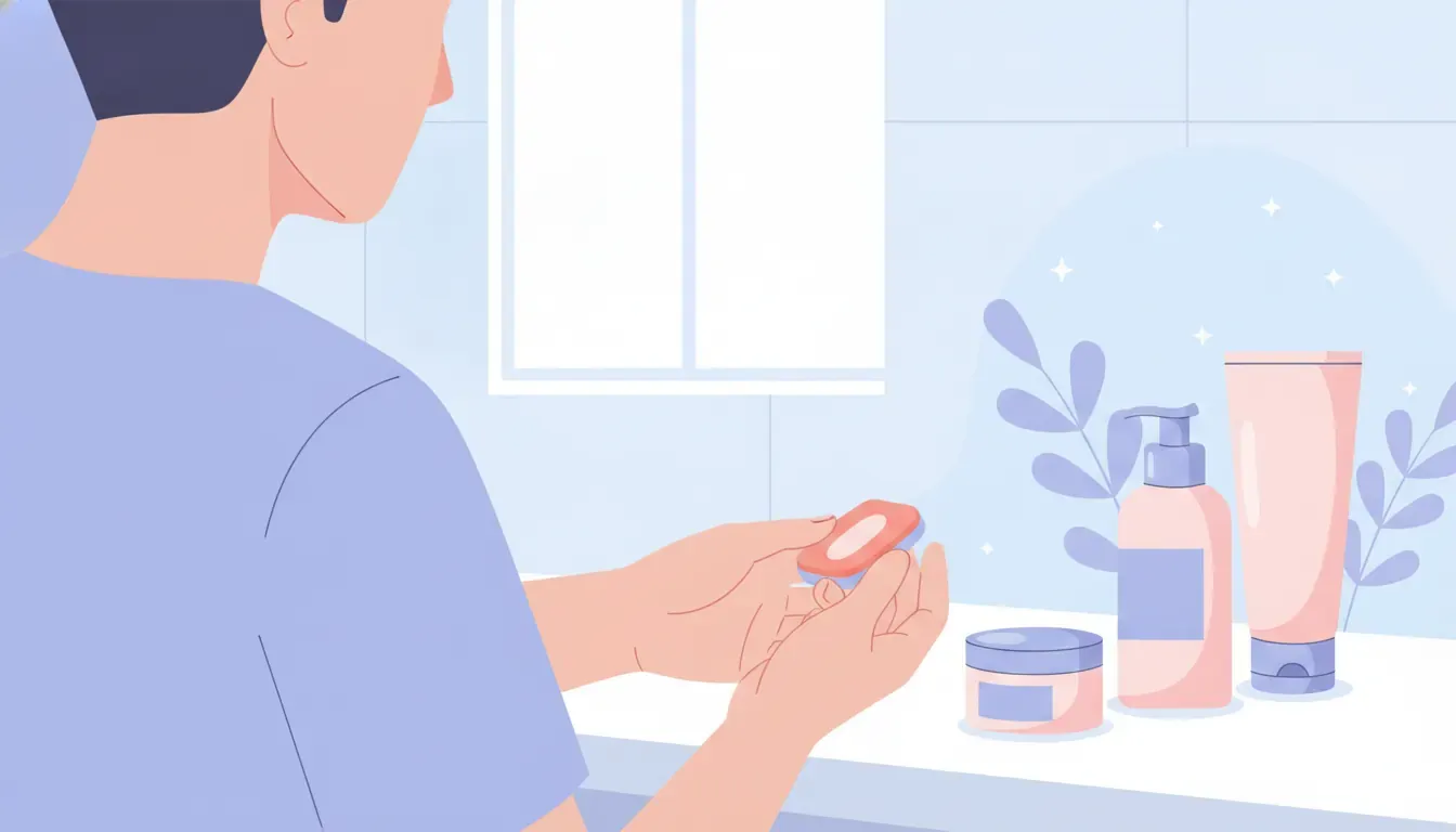 Parent and teen exploring educational skincare brand product information together