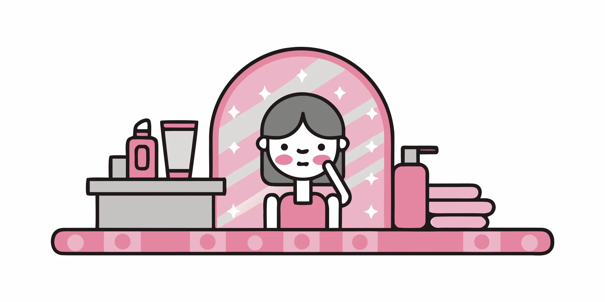 Teen applying moisturizer during a night skincare routine