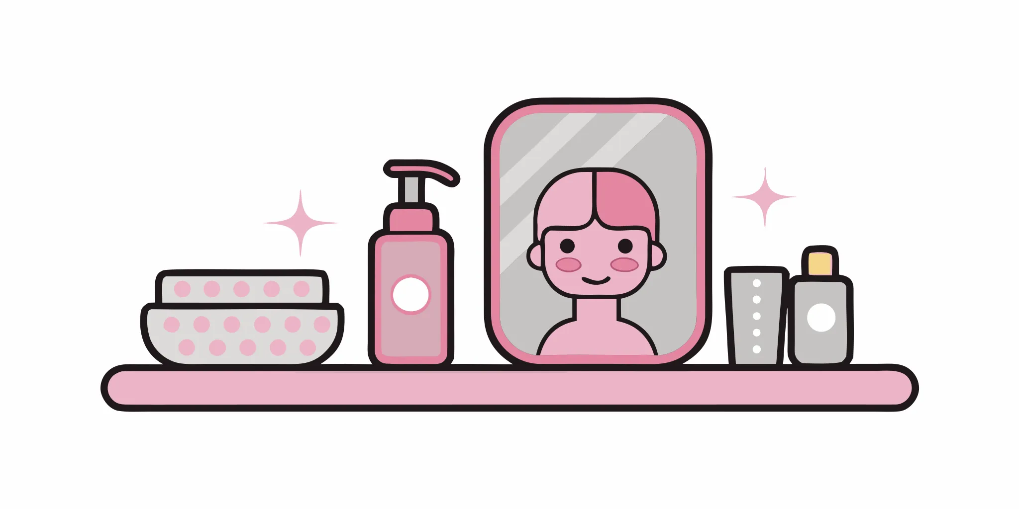 Teen applying moisturizer in a simple skincare routine