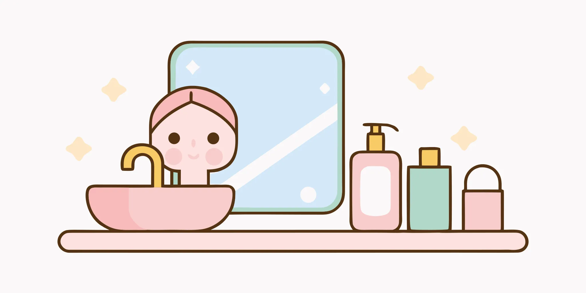 Simple morning and evening skincare for a 10 year old