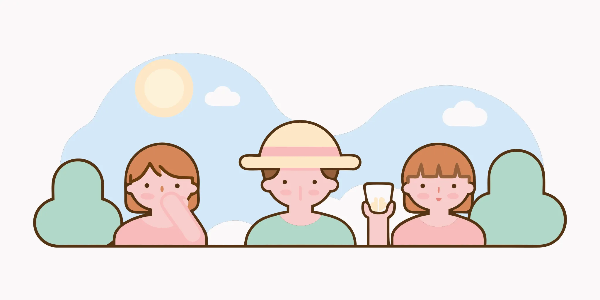 Simple sun protection routine for teens with sunscreen, a hat, and shade