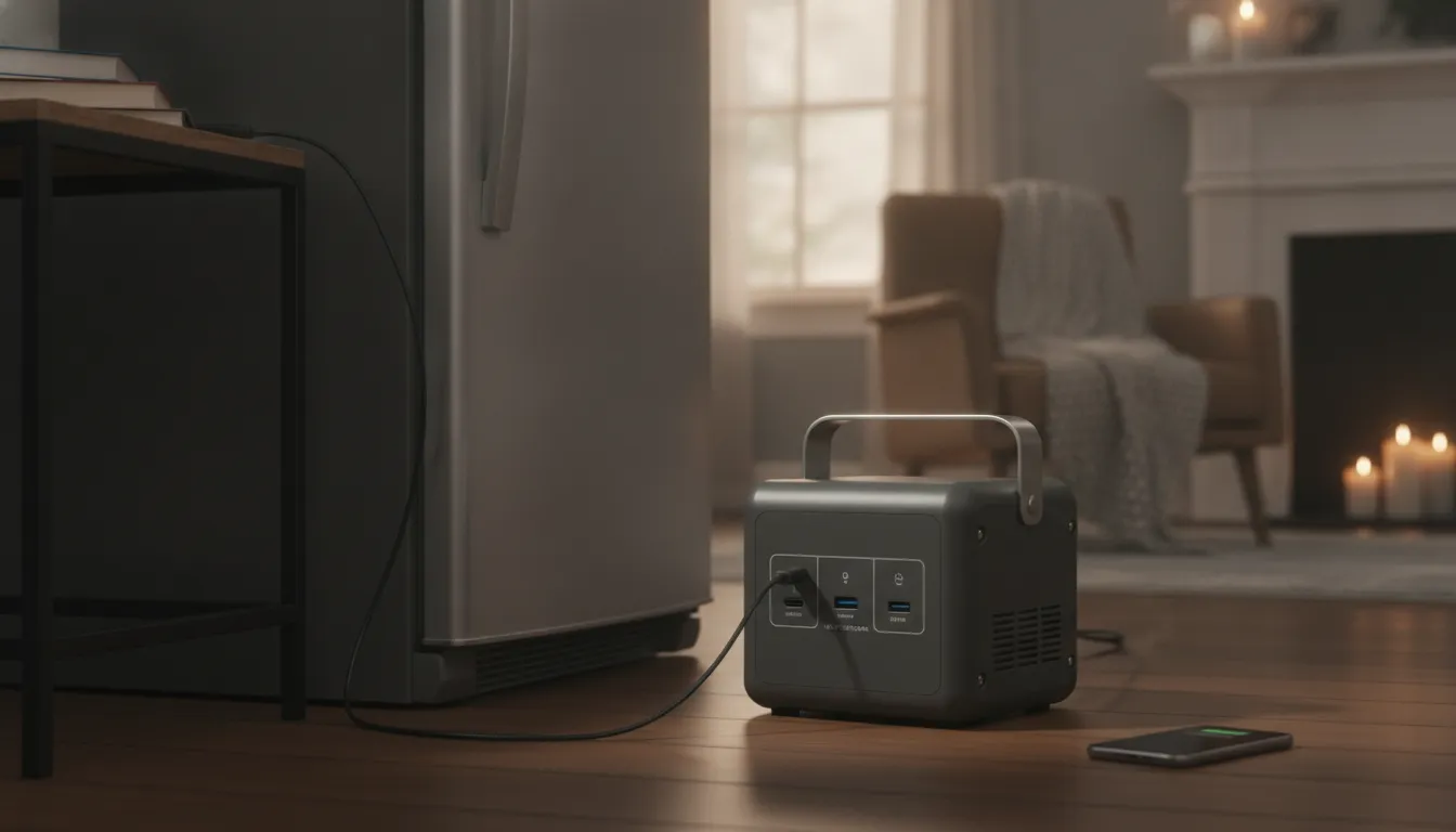 Portable Power Generator for Home supporting refrigerator and communications planning during an outage