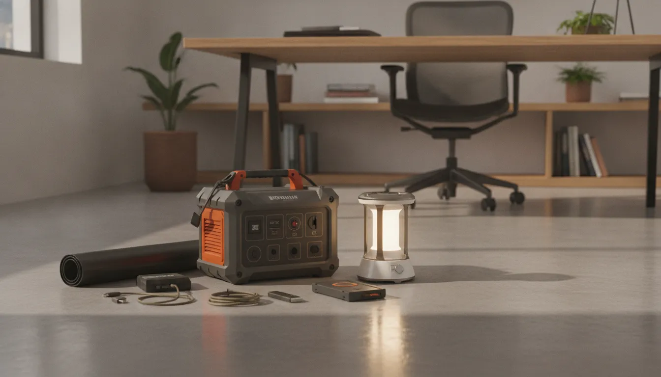 Portable Power Inverter setup for travel and emergency charging