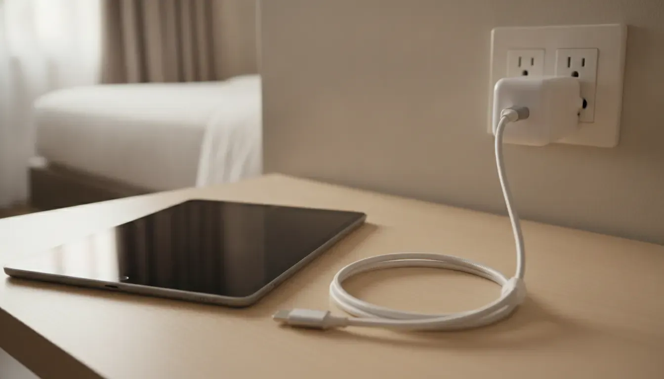 iPad Pro not charging USB C power adapter and cable test setup