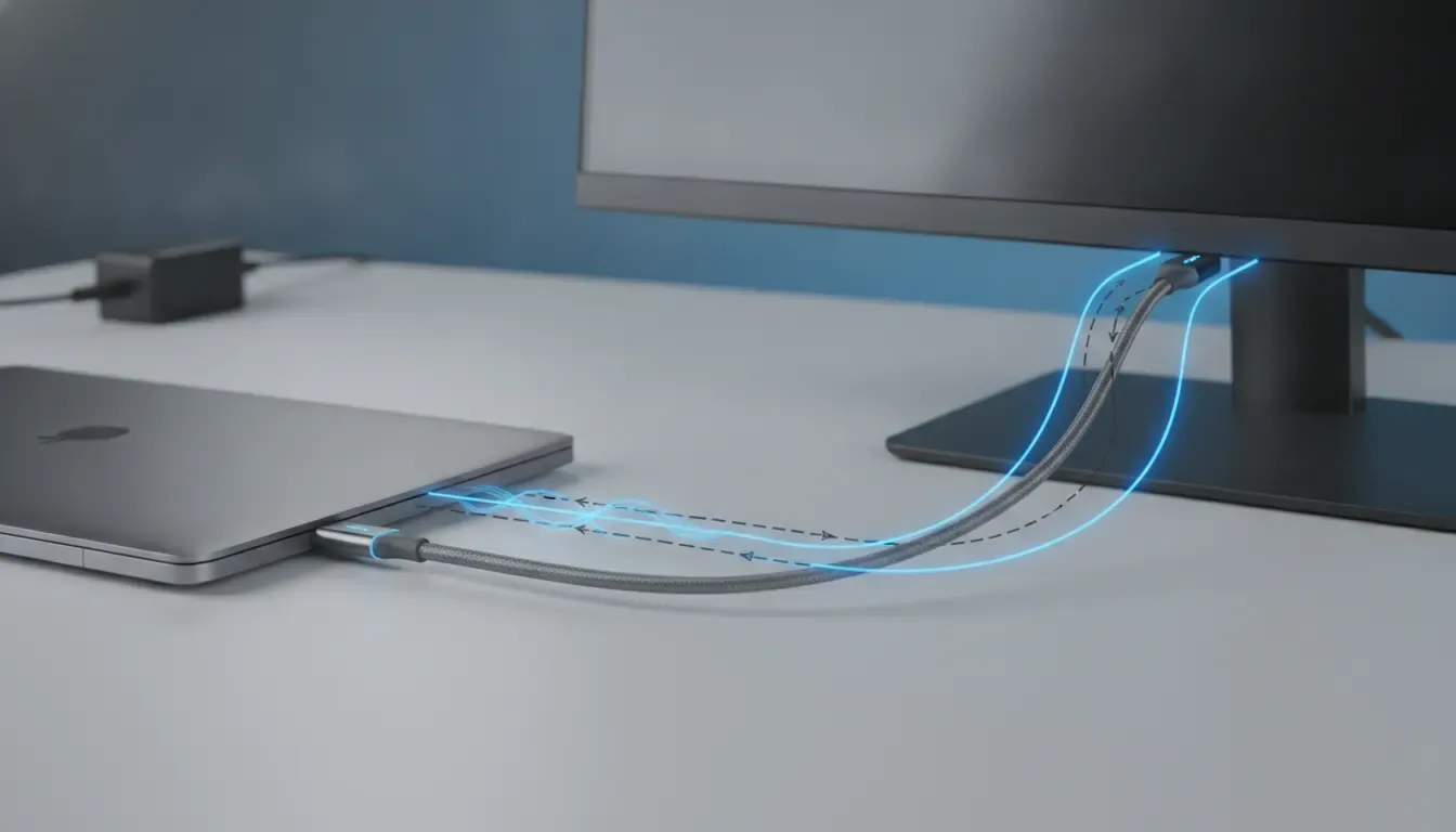 Does USB C monitor charge laptop through one Power Delivery cable